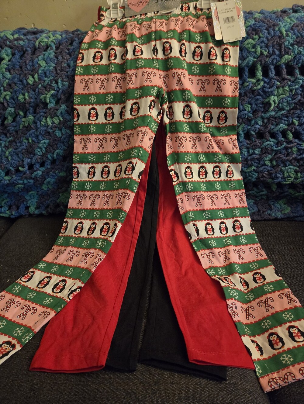 Girls Leggings 3 Pack Size 12